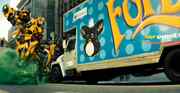 There we have the Furby truck about to be tossed.