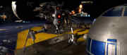 Empire logo On Anakins Starfighter (screenshot)