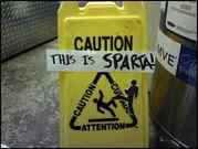 A real version of the sparta sign to give you an idea.