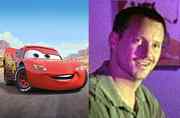 Lightning McQueen (left) and Glenn McQueen (right)