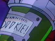 warning DOOKIE! shown at 0:01:39 of the DVD