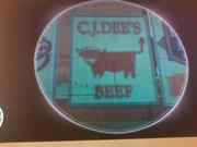 picture of C.J.Dee's Beef Ad hoarding outside Meatmarket in GTA 4